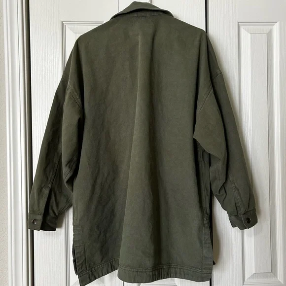 We The Free Madison City Denim Jacket olive green - Picture 3 of 4